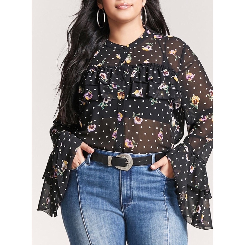 Forever 21 Plus Blouse Top